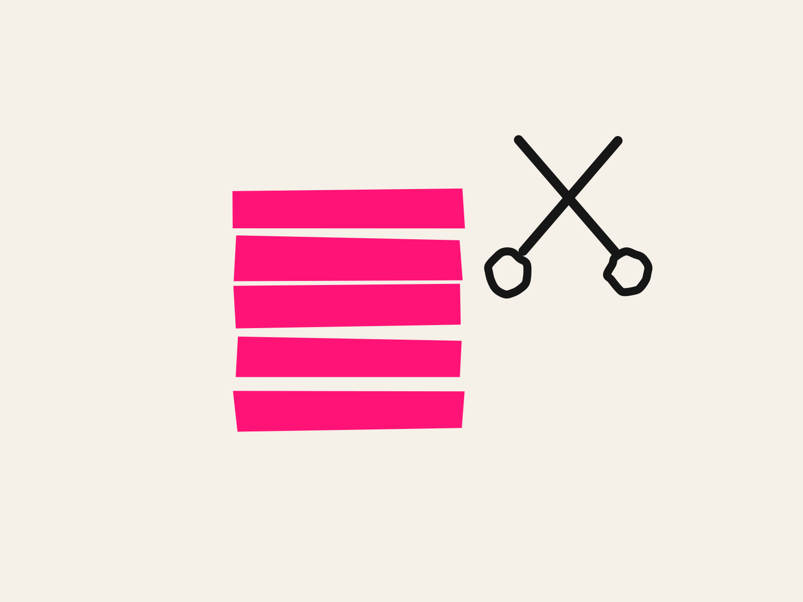 A tall stack of pink papers beside black scissors, representing reducing teacher workload